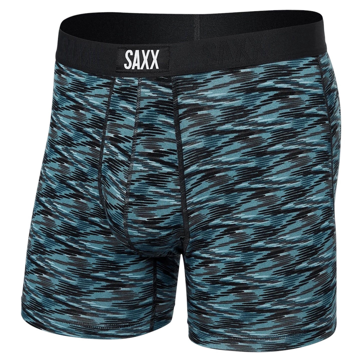 SAXX VIBE SUPER SOFT BOXER BRIEF ACTION SPACEDYE TEAL