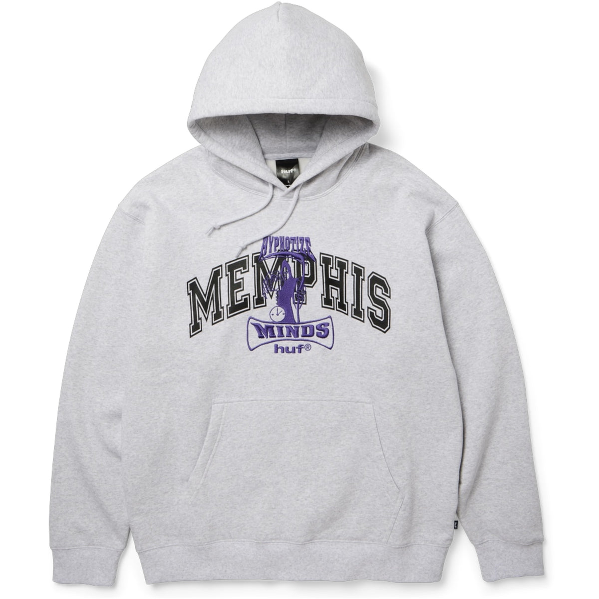 HUF THREE 6 MAFIA MEMPHIS PO HOODIE HEATHER GREY