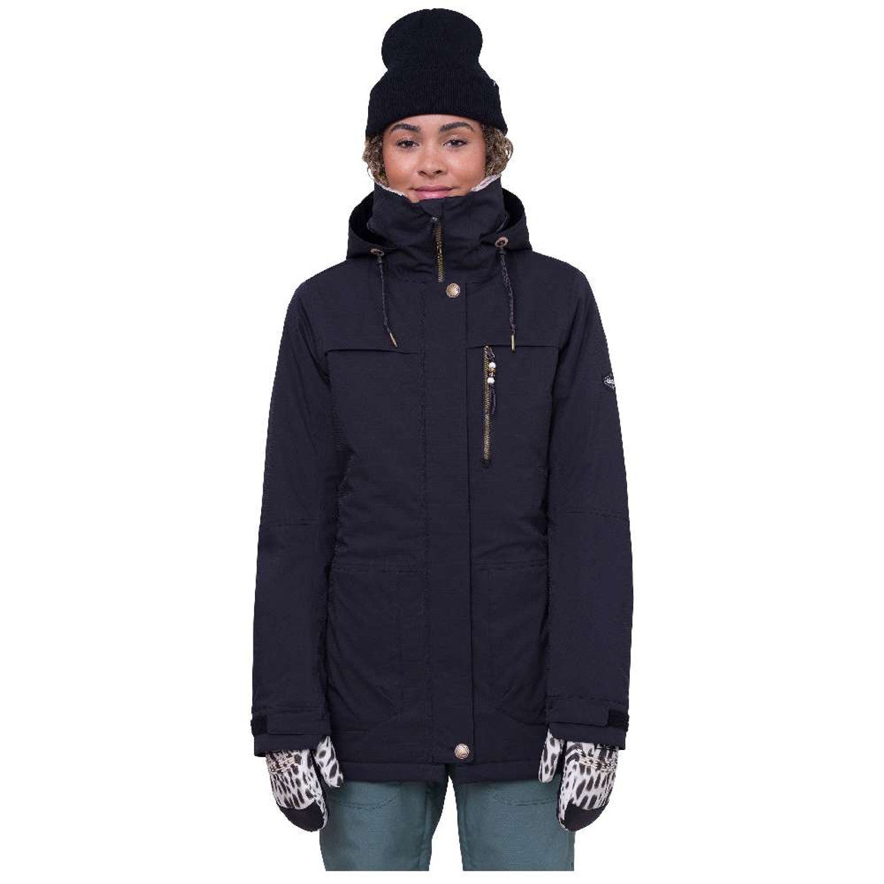 686 WOMENS SPIRIT INSULATED JACKET BLACK GEO JACQUARD
