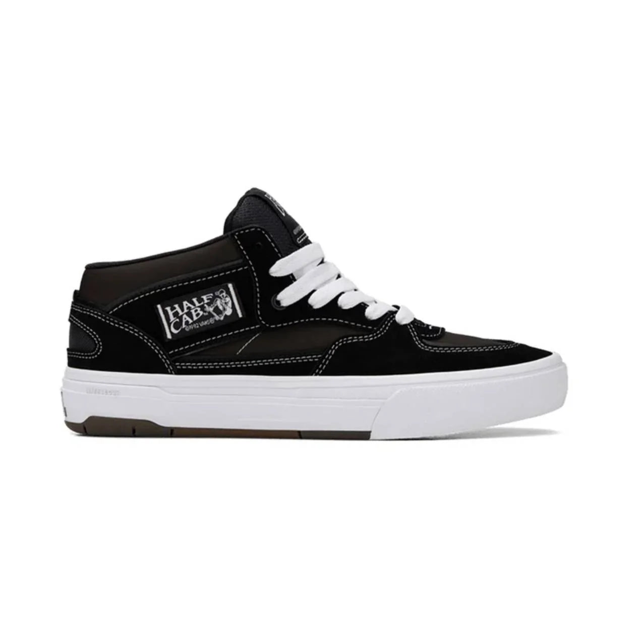 VANS SKATE HALF CAB WAFFLECUP BLACK WHITE