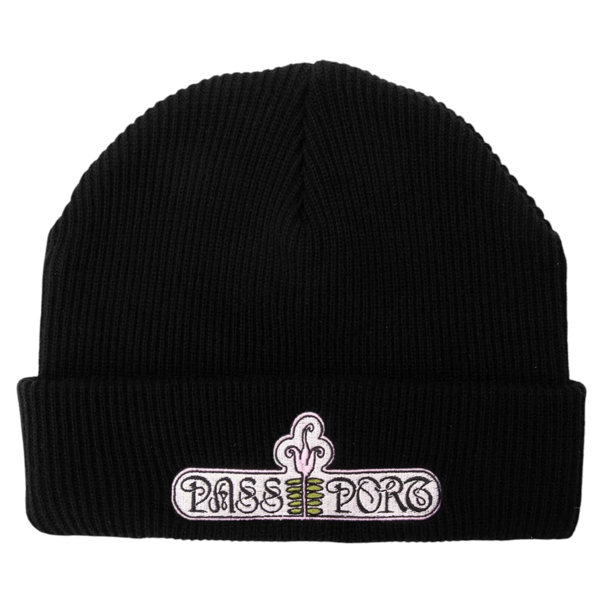 PASSPORT GARDENIA BEANIE BLACK