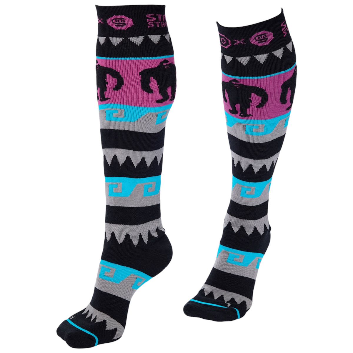 AIRBLASTER SQUATCH HEAVY SNOWBOARD SOCK BLACK SHARK 2027