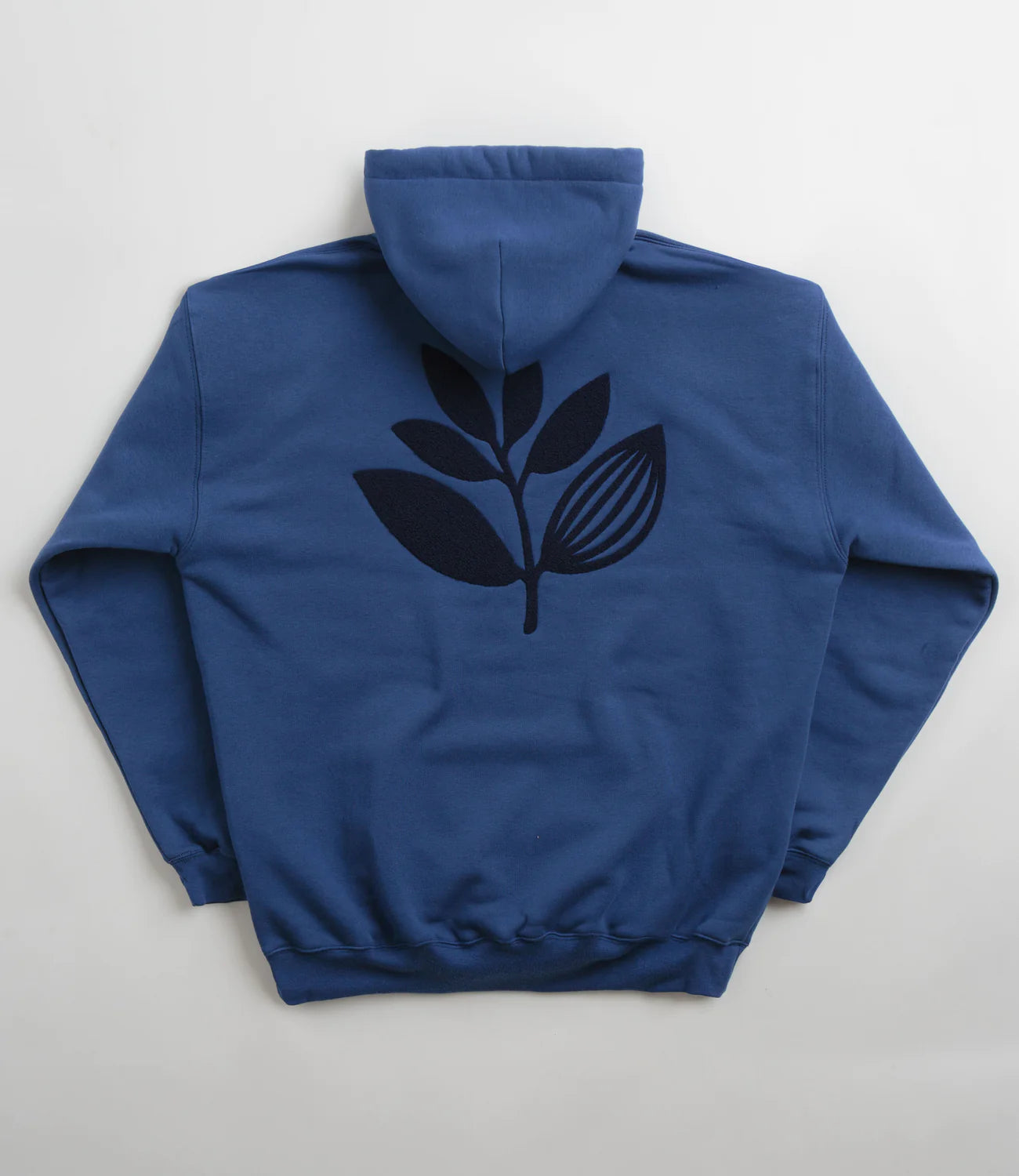 MAGENTA TERRY PLANT HOODIE OCEAN BLUE
