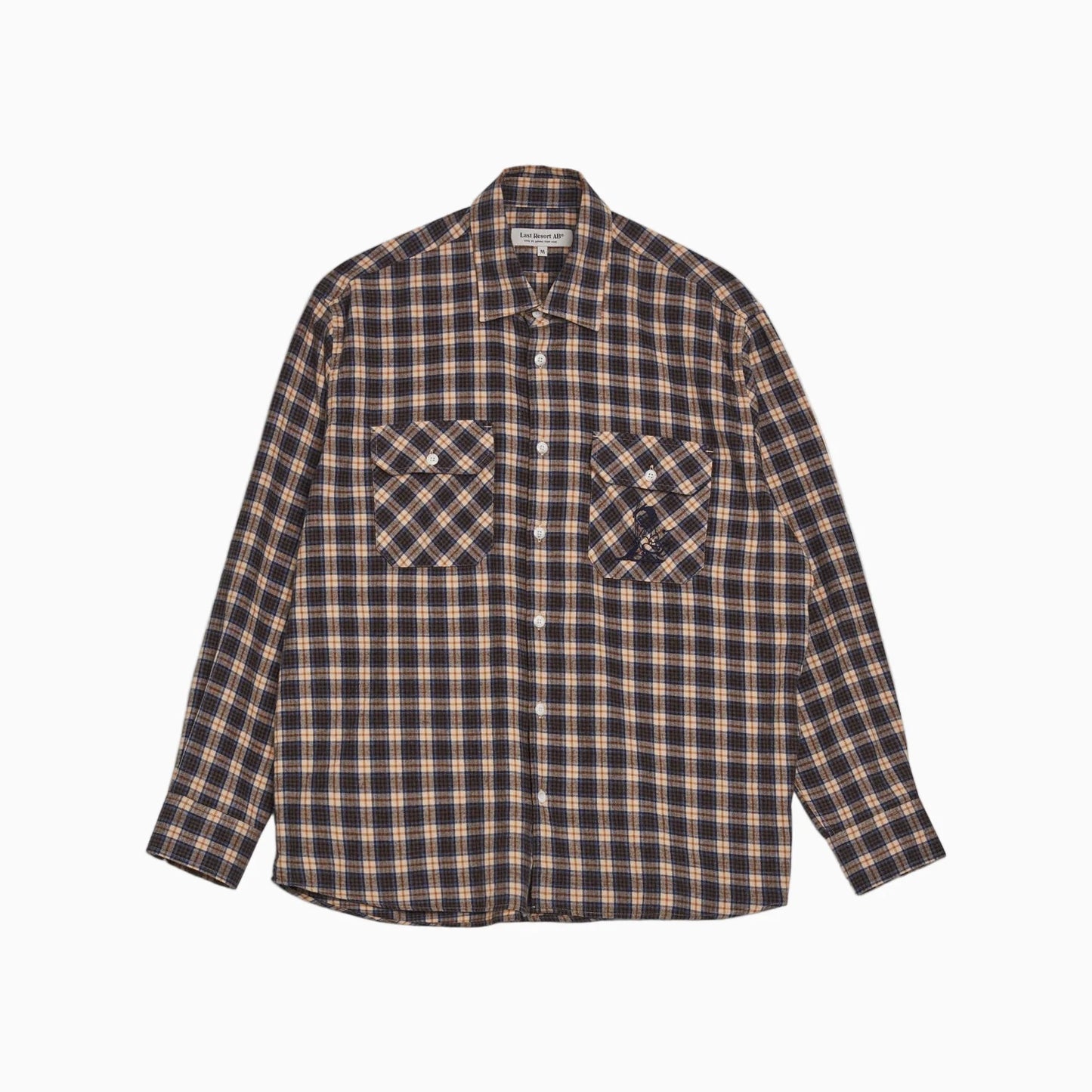 LAST RESORT SM001 NICK FLANNEL VANILLA BROWN