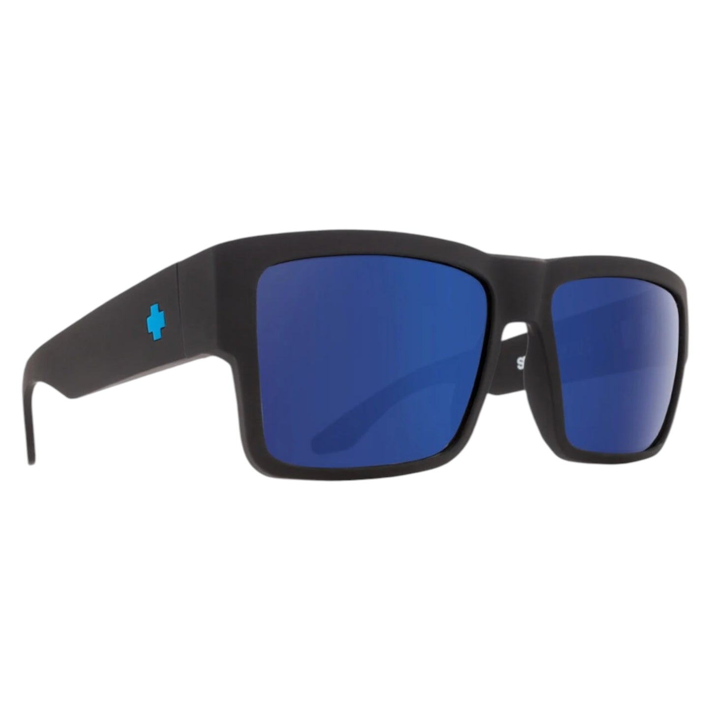 SPY CYRUS SOFT MATTE BLACK HAPPY BRONZE BLUE SPEC MIRROR