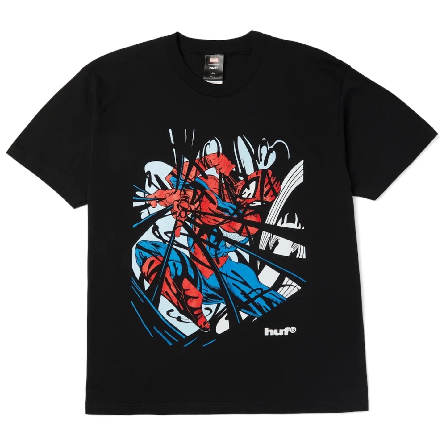 HUF ENTANGLED SS TEE WASHED BLACK