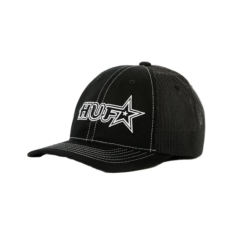 HUF GALAXY TRUCKER HAT BLACK