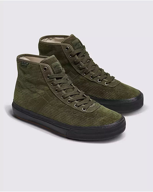 VANS GILBERT CROCKETT HAUT VELOURS CÔTÉ OLIVE/NOIR