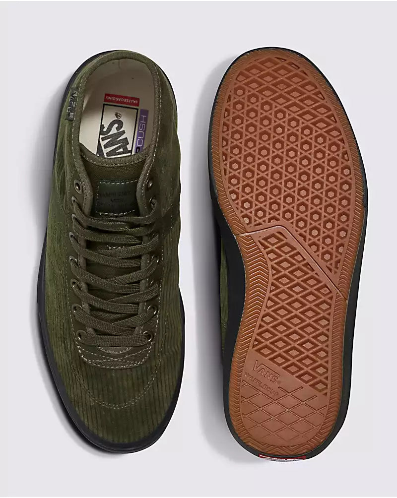 VANS GILBERT CROCKETT HAUT VELOURS CÔTÉ OLIVE/NOIR