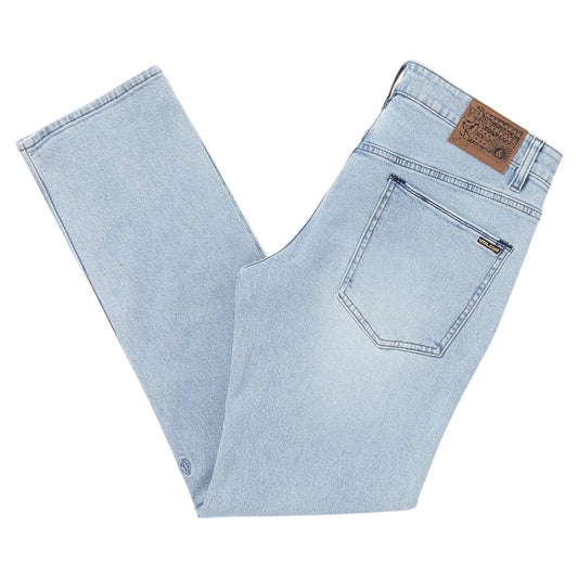 VOLCOM SOLVER DENIM MODERN FIT PANT DESERT DIRT INDIGO