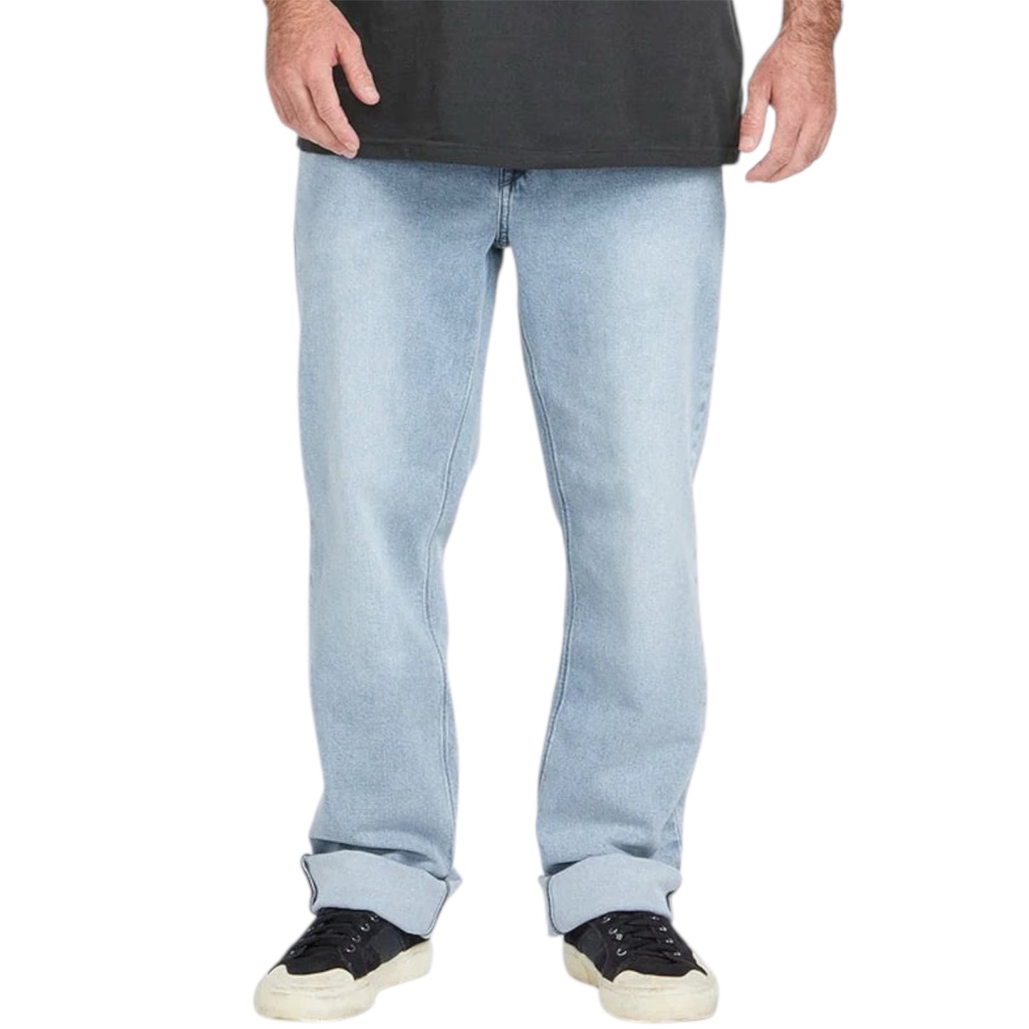 VOLCOM SOLVER DENIM MODERN FIT PANT DESERT DIRT INDIGO