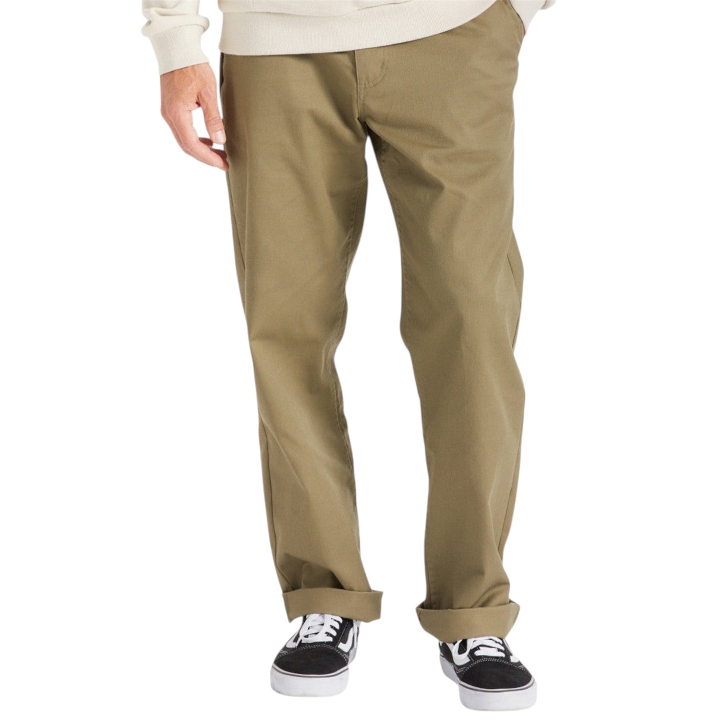 BRIXTON CHOICE PANTALON CHINO RELAXÉ MILITAIRE OLIVE
