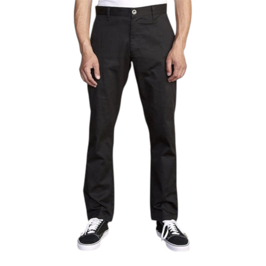 RVCA PANTALON STRETCH WEEKEND COUPE DROITE NOIR