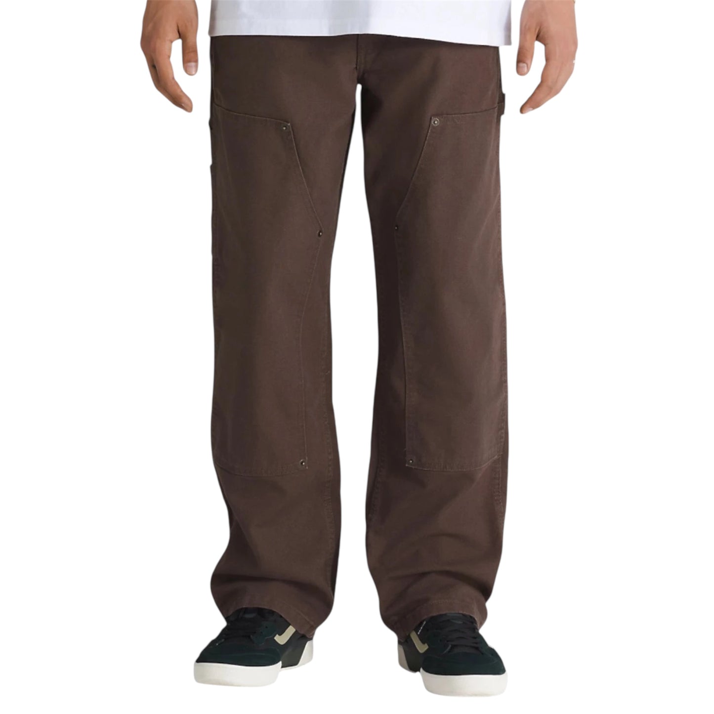 VANS SKATE DRILL CHORE AVE LOOSE FIT CARPENTER PANTS CHOCOLATE BROWN