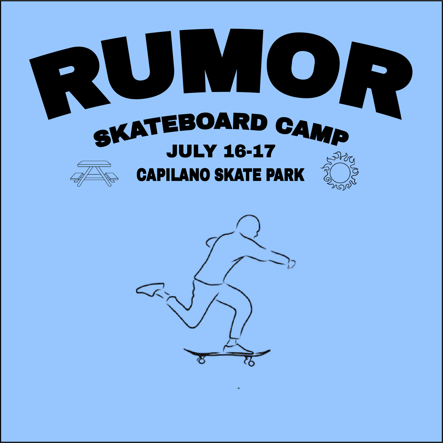 2025 CAPILANO SKATEBOARD CAMP (JULY 16th & JULY 17th)