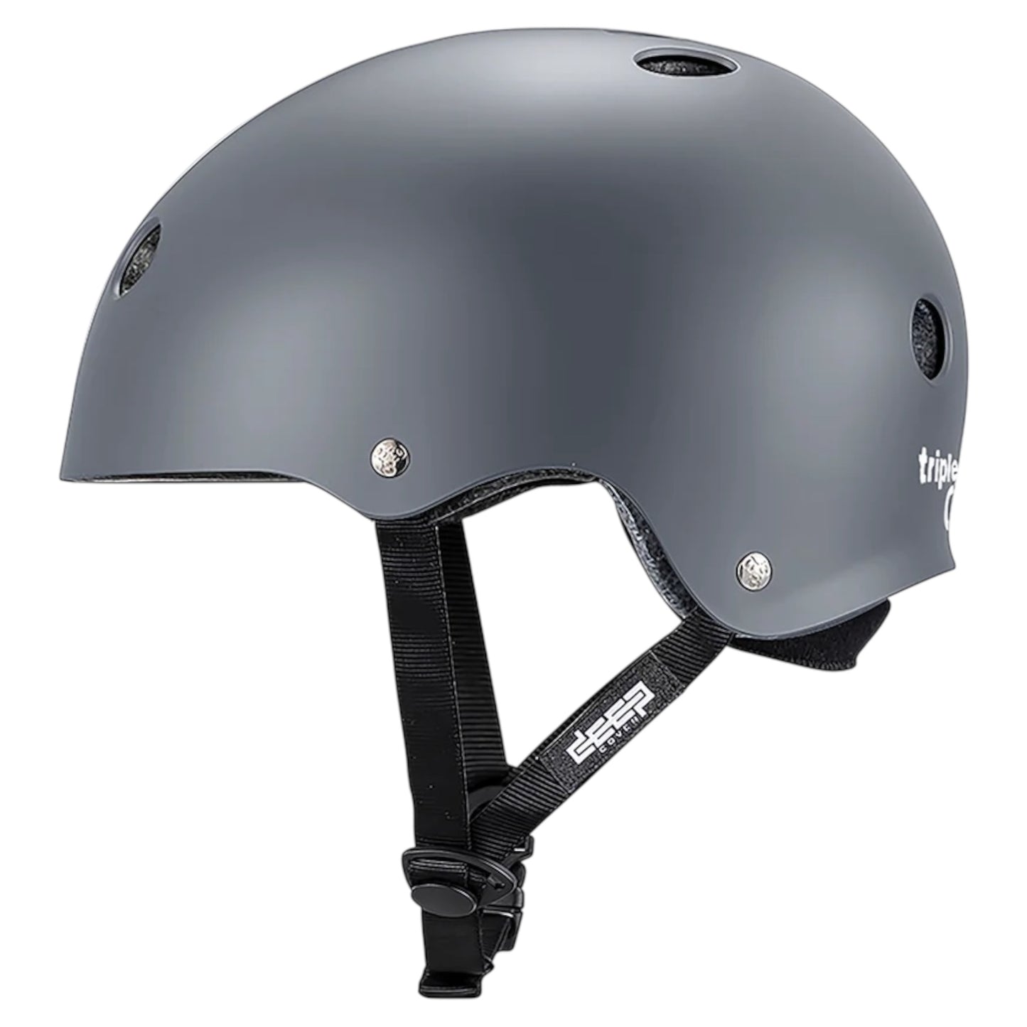 TRIPLE EIGHT DEEP COVER HELMET MATTE GRAY