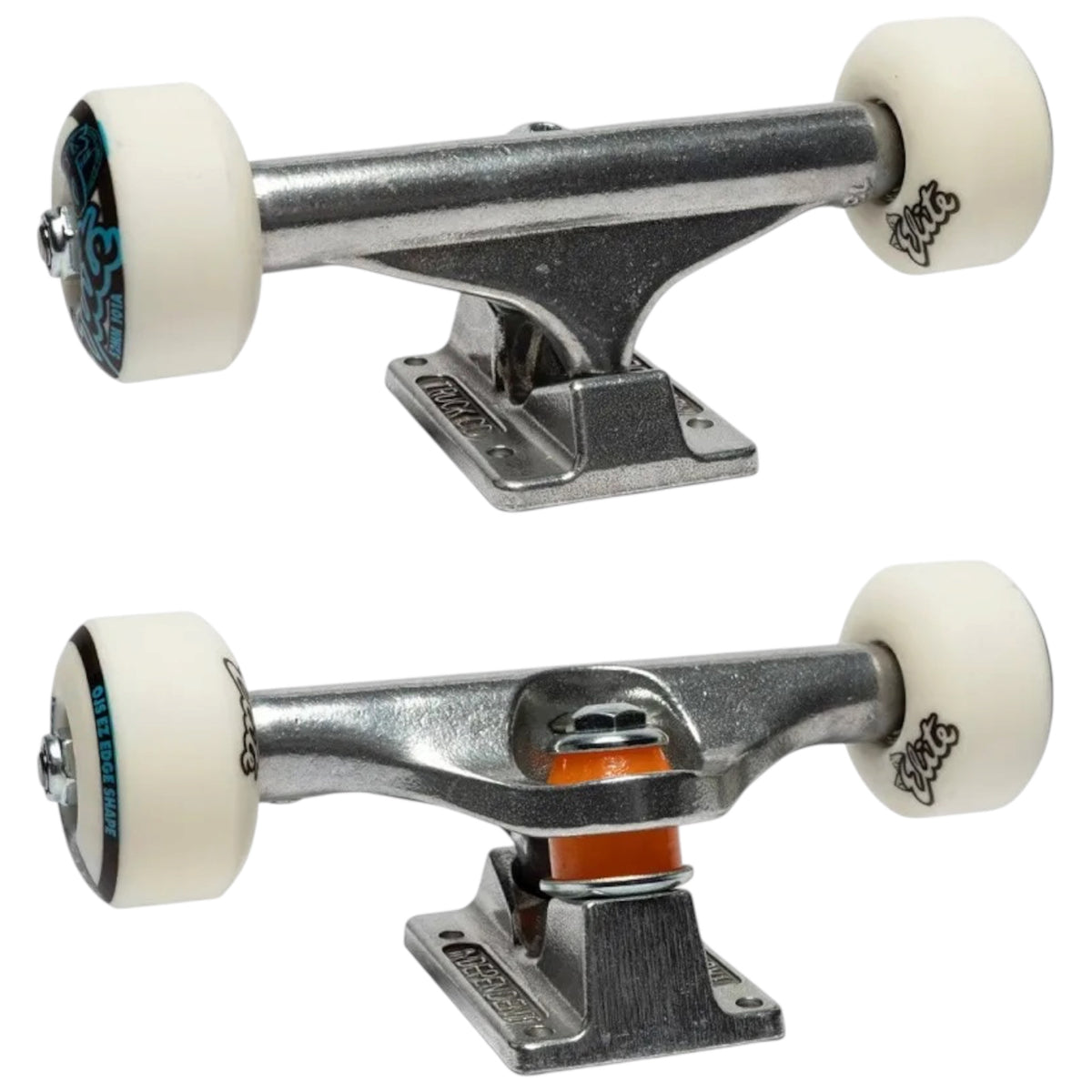 INDEPENDENT INVERTED KINGPIN ASSEMBLED TRUCK W/ OJS EASY EDGE SHAPE WHEELS 101A 52MM