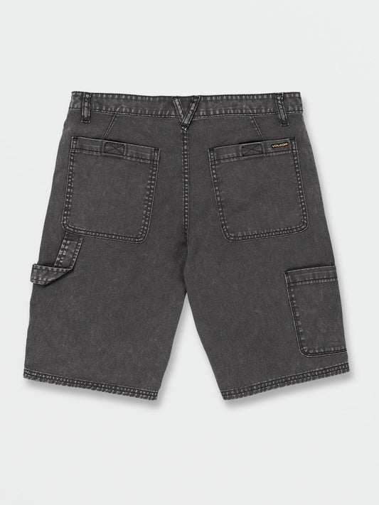 VOLCOM KRAFTSMAN DENIM SHORT 21 BLACK
