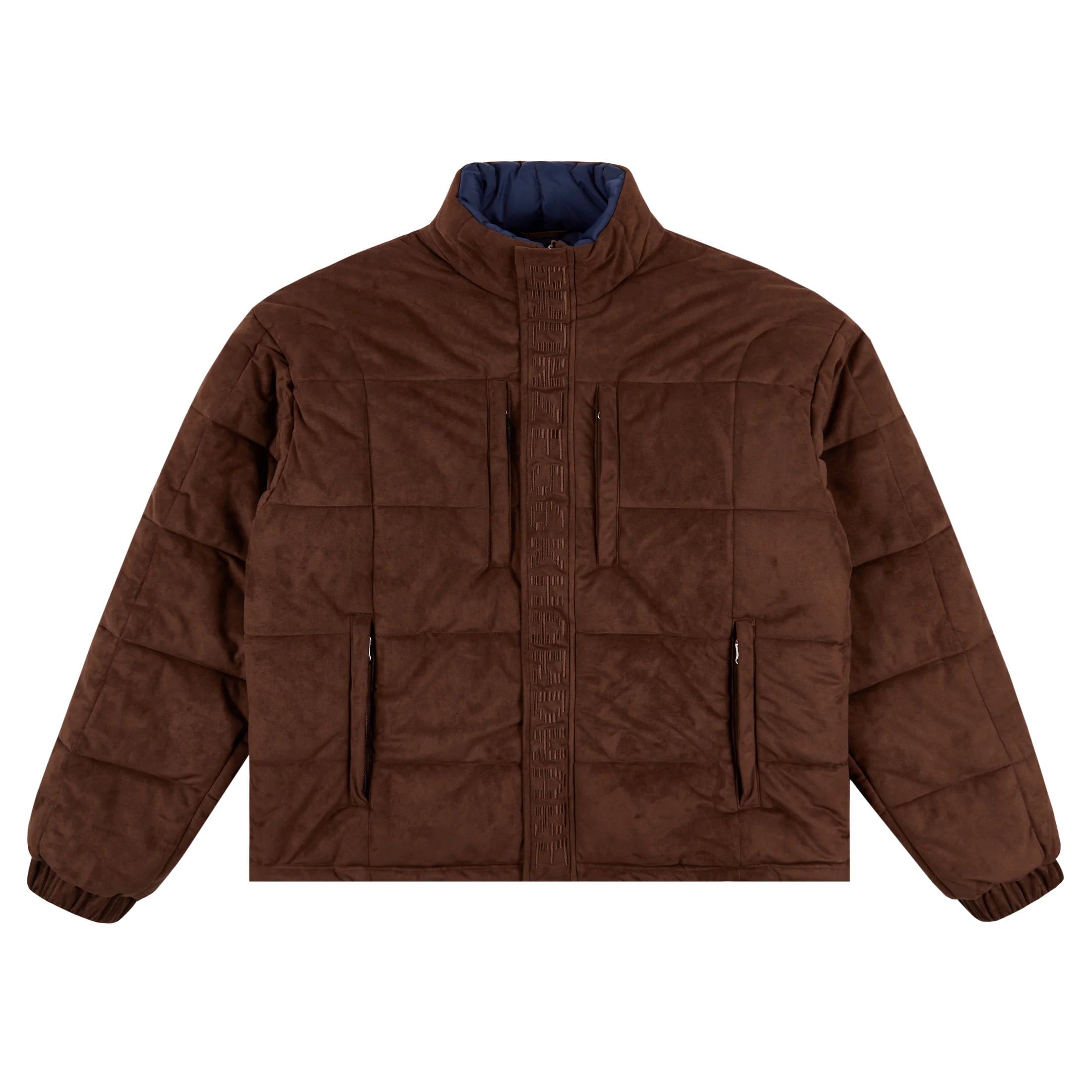 BRONZE 56K FAUX SUEDE PUFFER JACKET BROWN