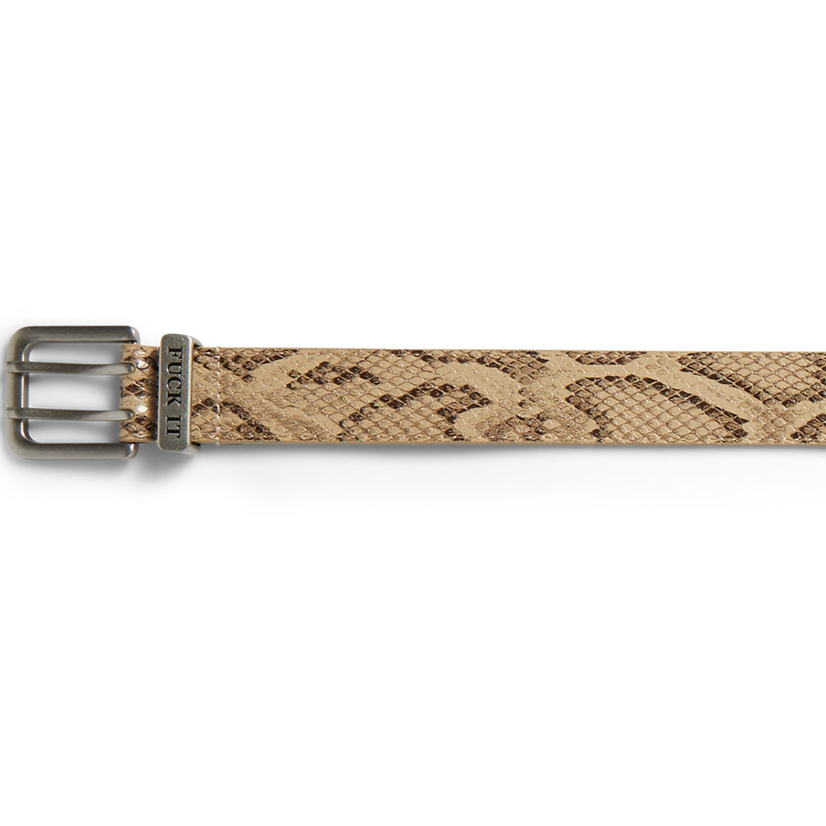 HUF FUCK IT SNAKESKIN BELT BROWN