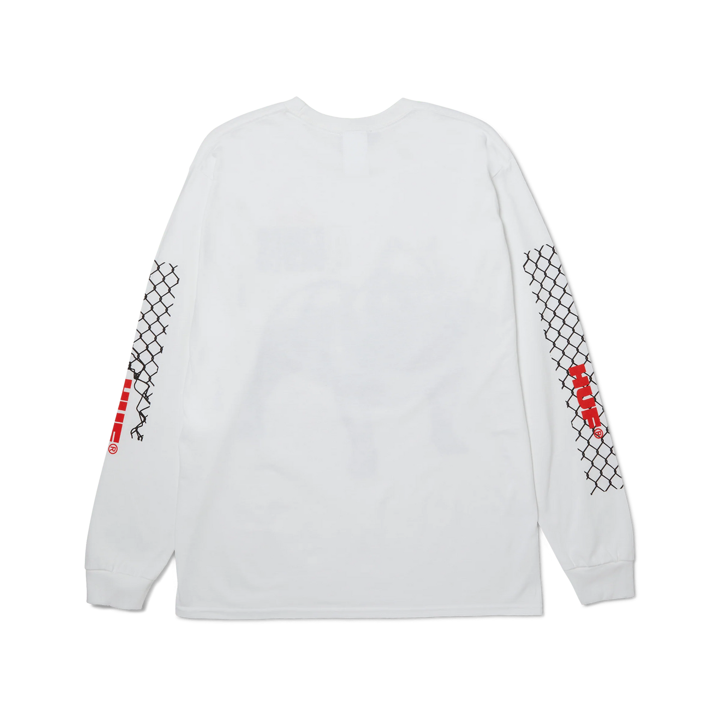 HUF 4 THE DAWGS LS TEE WHITE