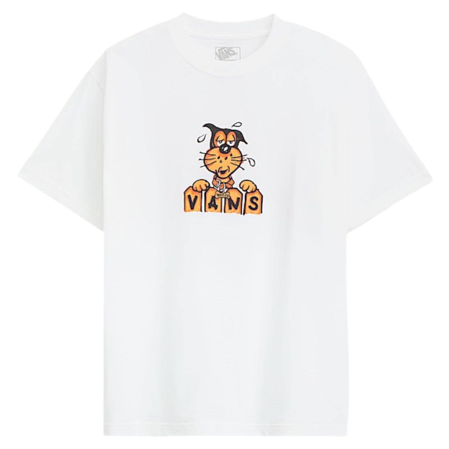 VANS WAFFLES THE DOG TEE WHITE