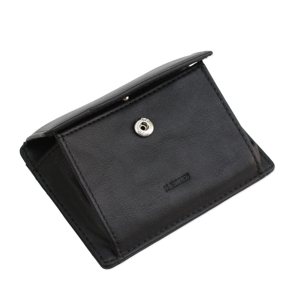 THEORIES LANTERN WALLET GENUINE LEATHER BLACK