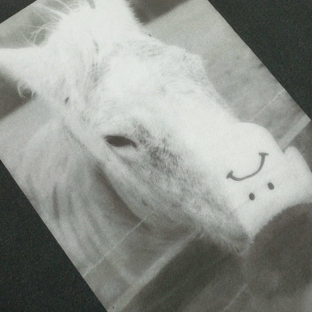 POLAR HORSE HAND TEE SILVER BLACK