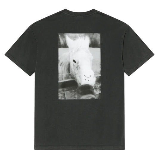 POLAR HORSE HAND TEE SILVER BLACK