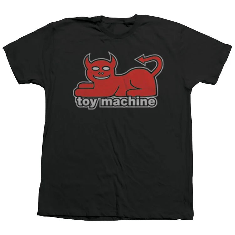 TOY MACHINE DEVIL CAT TEE BLACK