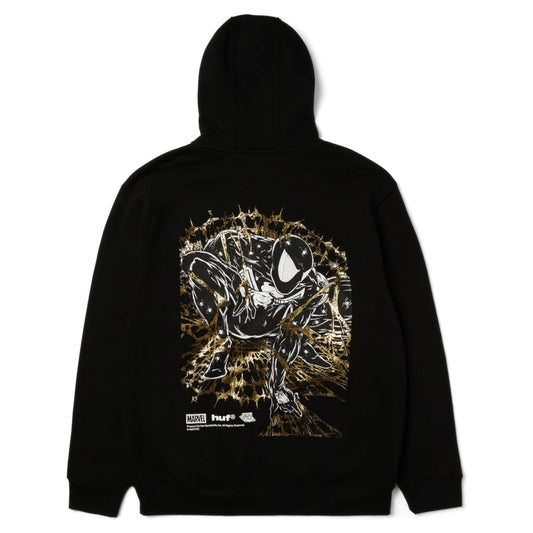 HUF ARACHKNIGHT FULL ZIP HOODIE BLACK