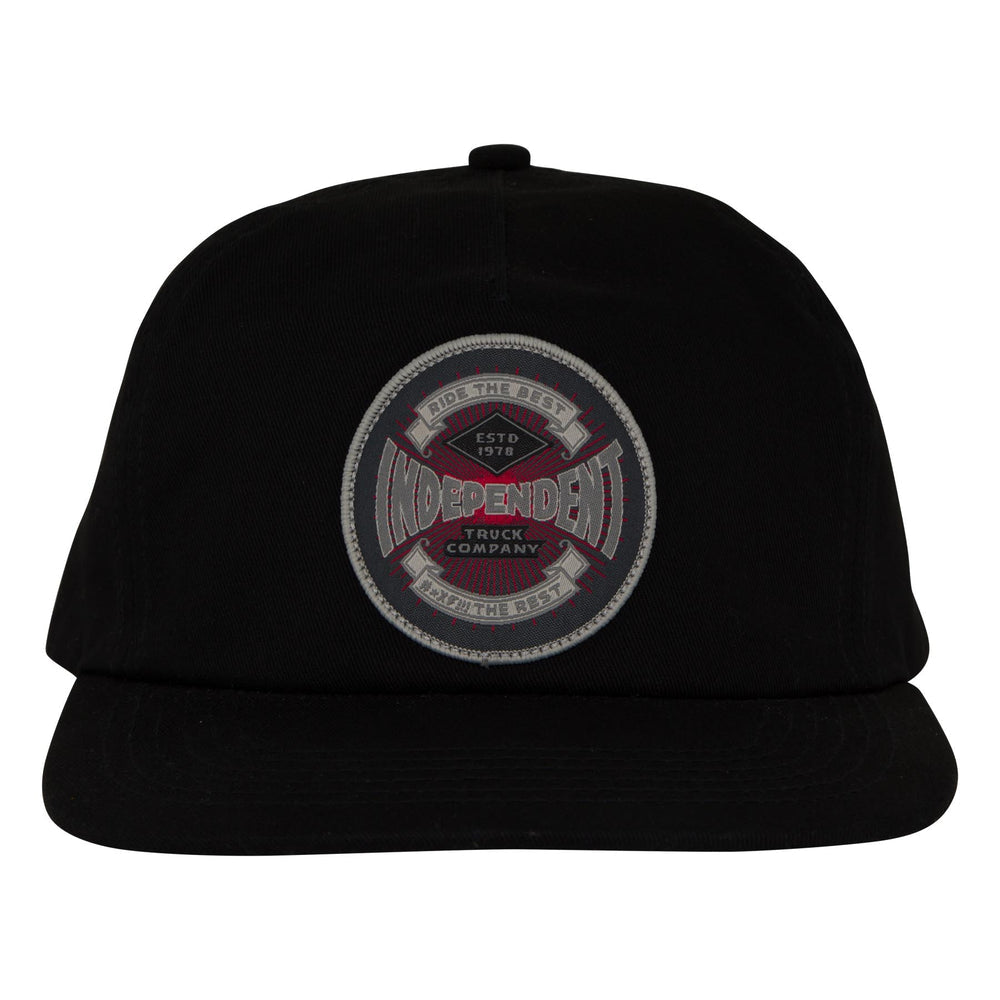 INDEPENDANT ESTABLISHED 78 UNSTRUCTURED HAT BLACK