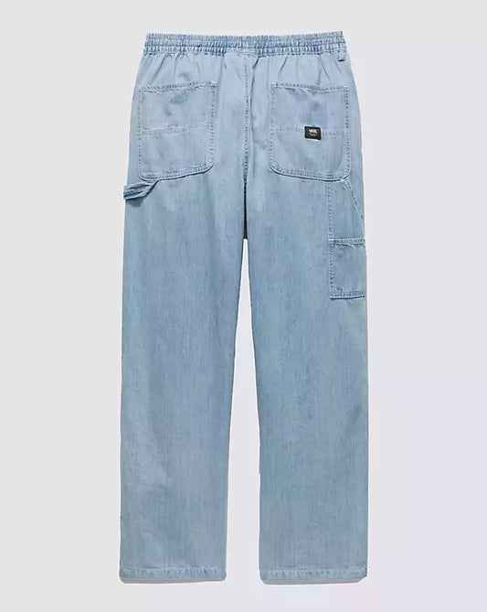 VANS BAGGY RANGE TAPERED CARPENTER ELASTIC PANT STONEWASH BLUE