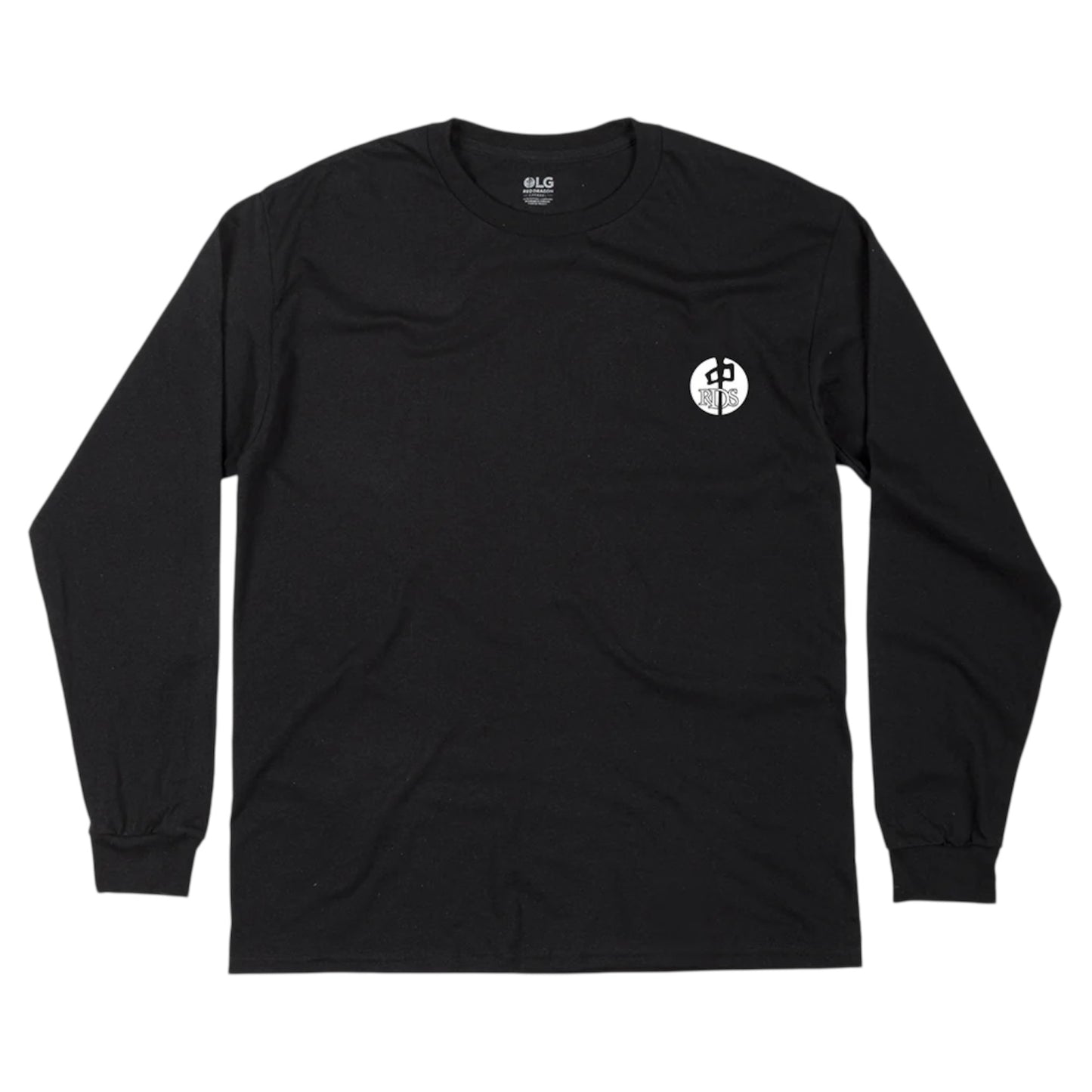 RDS OG BUTTON LONG SLEEVE T SHIRT BLACK