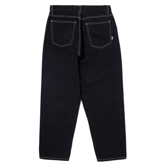 HUF CROMER PANT BLACK WHITE
