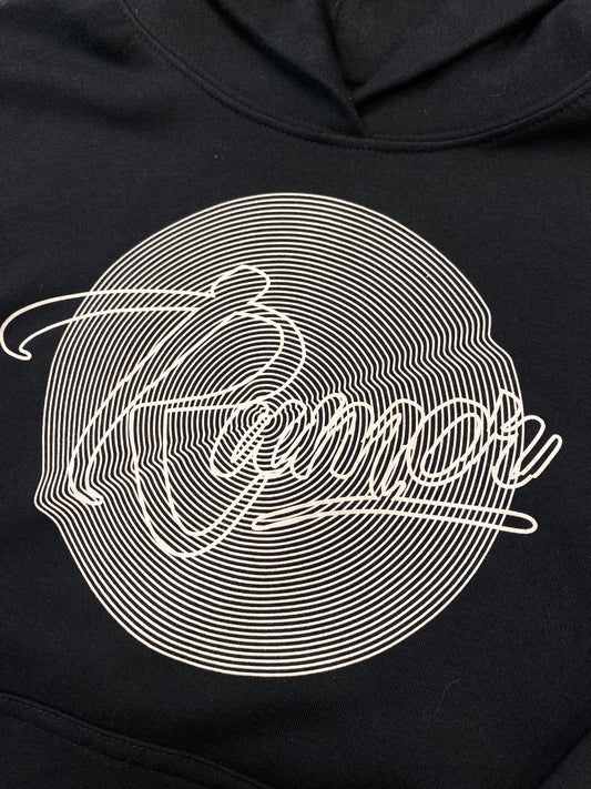 RUMOR DISTORTED KIDS HOODIE BLACK