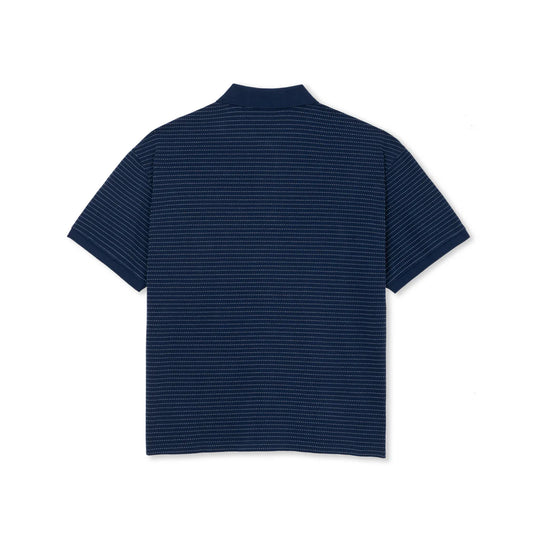 POLAR DOTS SURF POLO SHIRT DARK BLUE