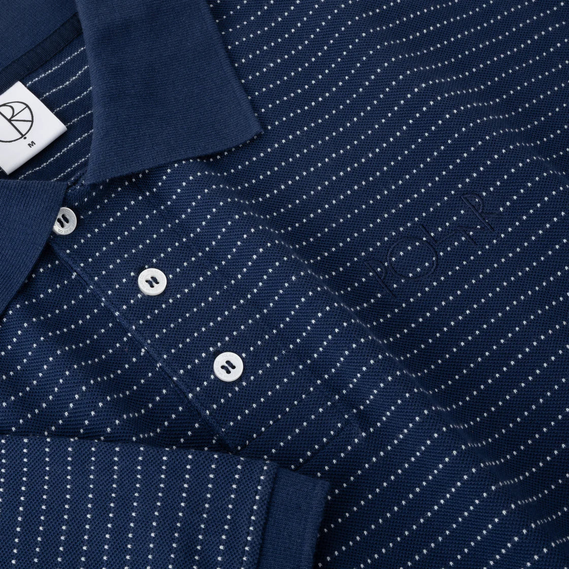 POLAR DOTS SURF POLO SHIRT DARK BLUE