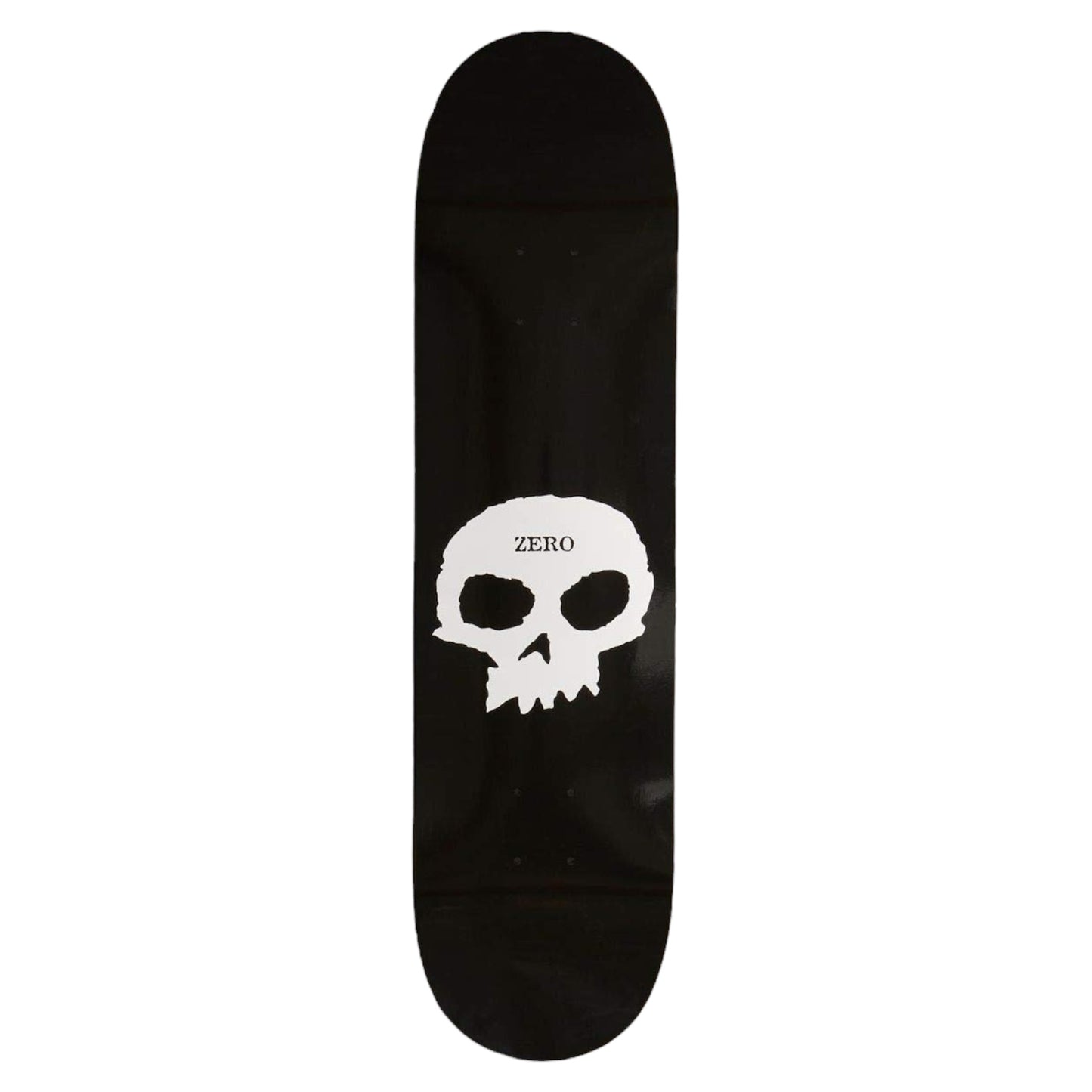 ZERO SINGLE SKULL DECK BLACK DIPPED 8.25