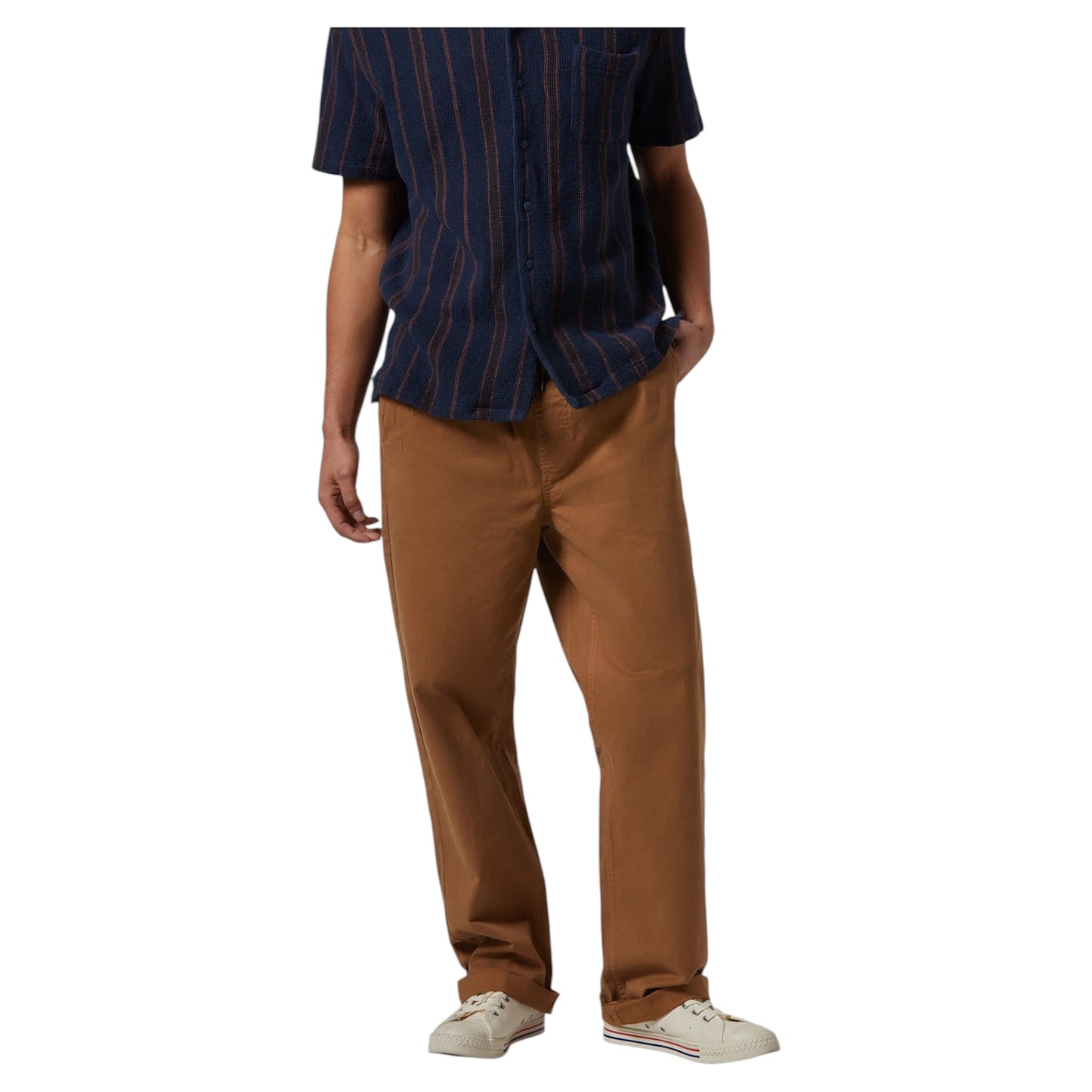 BRIXTON BROADWAY EWAIST RELAX PANTS WASHED COPPER