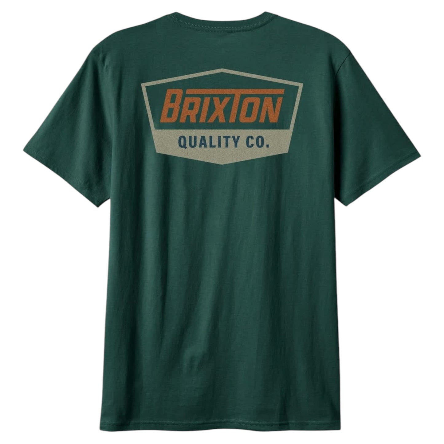 BRIXTON REGAL TSHIRT DEEP EMERALD RUST SAND