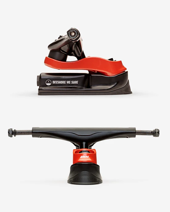 SLANT SURF SKATE TRUCKS BLACK RED