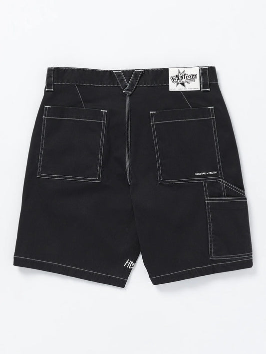 VOLCOM ENTERTAINMENT HOCKEY DAD SHORT 20 BLACK