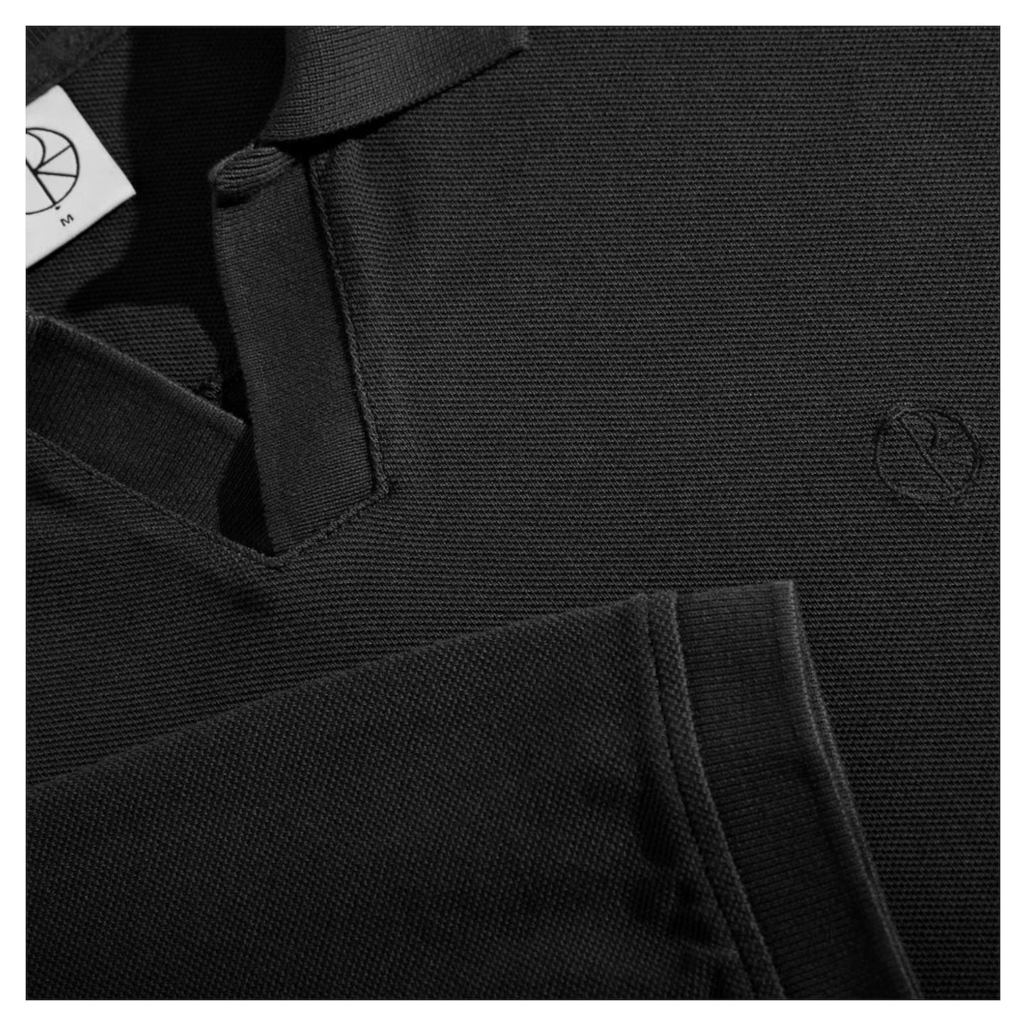 POLAR SERGE POLO SHIRT BLACK