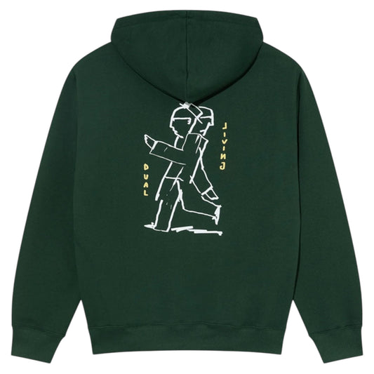POLAR DAVE HOODIE DUAL LIVING DARK GREEN