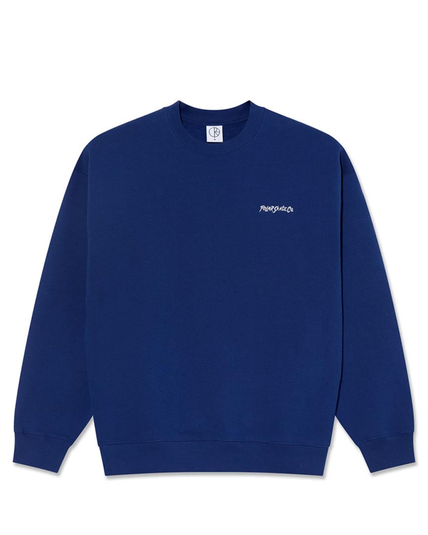 POLAR DAVE CREWNECK DEEP ROYAL BLUE