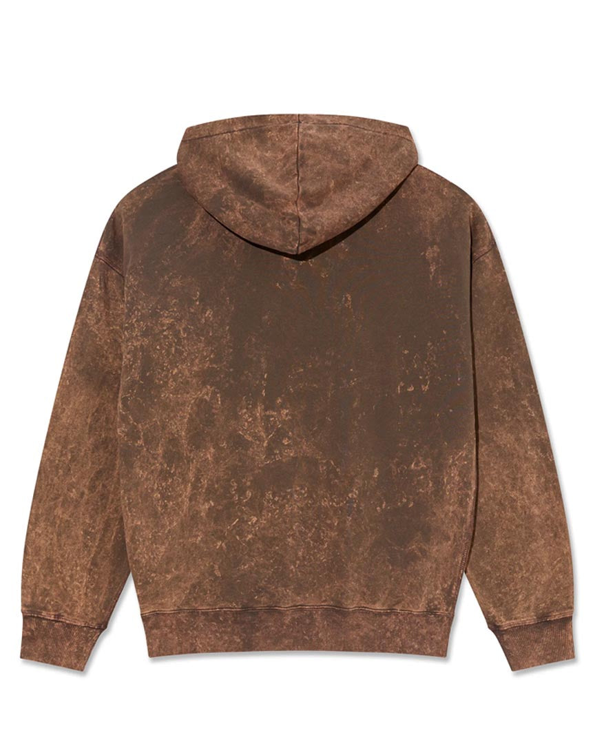 POLAR ACID FRANK HOODIE SURF LOGO BROWN