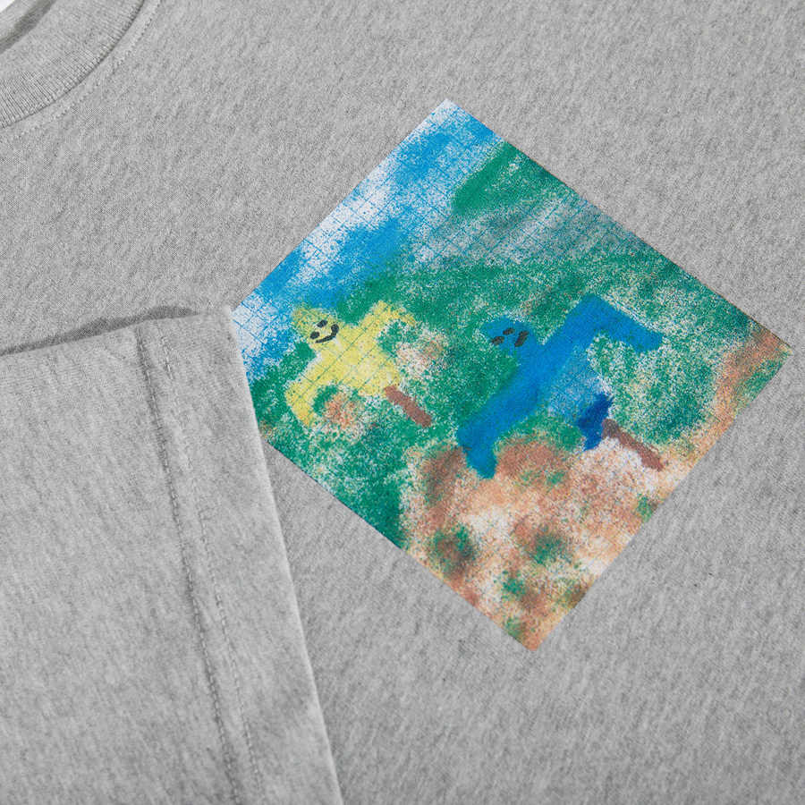 POLAR SCARECROW TEE HEATHER GREY