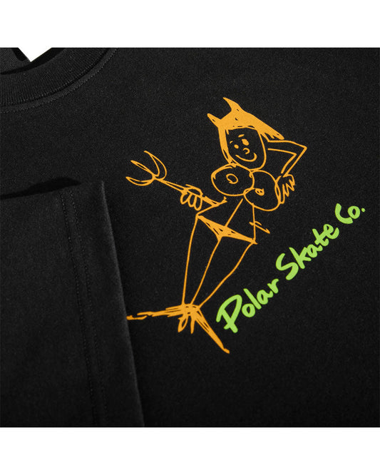 POLAR DEVIL WOMAN TEE BLACK