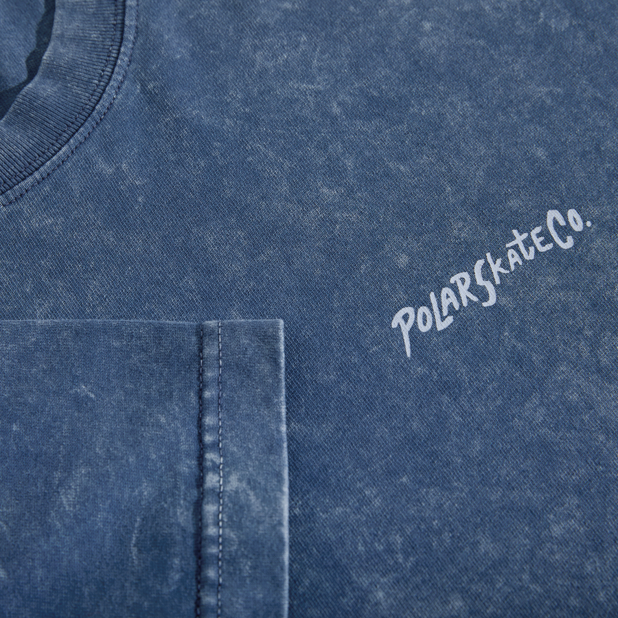 POLAR ACID TEE SURF LOGO DARK BLUE